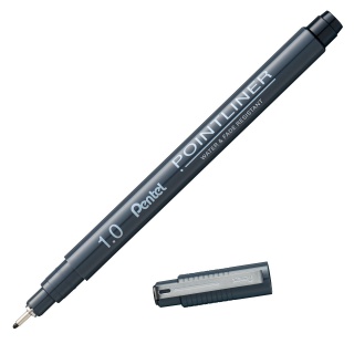 CIENKOPIS PENTEL POINTLINER 1mm CZARNY, Podkategoria, Kategoria