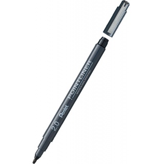 CIENKOPIS PENTEL POINTLINER 2mm CZARNY, Podkategoria, Kategoria