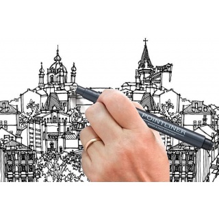 CIENKOPIS PENTEL POINTLINER 2mm CZARNY, Podkategoria, Kategoria