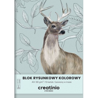 BLOK RYSUNKOWY TOP CREATINIO A3 10K.80gr.KOLOR, Bloki, Zeszyty i bloki