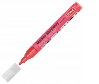 MARKER AKRYLOWY ŚCIĘTY METALLIC NEON CZERWONY