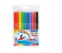 FLAMASTRY CENTROPEN COLOUR WORLD 10 KOL., Flamastry, Plastyka