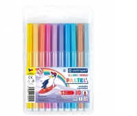 FLAMASTRY CENTROPEN COLOUR WORLD PASTEL 10 KOL., Flamastry, Plastyka