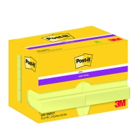 Sticky notes POST-IT® Super Sticky (622-12SSCY-EU), 47,6x47,6 mm, 12x90 sheets, yellow