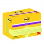 Karteczki samoprzylepne POST-IT® Super Sticky (622-12SSCY-EU), 47,6x47,6 mm, 12x90 kart., żółte