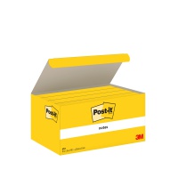 Karteczki POST-IT®, klasyczne, 38x51mm, 3x100 kart., żółte, Bloczki samoprzylepne, Papier i etykiety