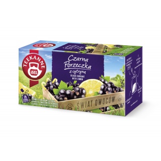 Herbata TEEKANNE World of Fruits, Czarna Porzeczka, 20 kopert, Herbaty, Artykuły spożywcze