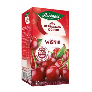 Herbata HERBAPOL Herbaciany Ogród, 20 torebek, wiśnia, Herbaty, Artykuły spożywcze