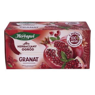 Herbata HERBAPOL Herbaciany Ogród, 20 torebek, granat, Herbaty, Artykuły spożywcze