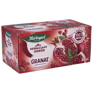Herbata HERBAPOL Herbaciany Ogród, 20 torebek, granat, Herbaty, Artykuły spożywcze