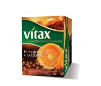 Herbata VITAX owocowo-ziołowa, pomarańcza i goździki, 15 kopert, Herbaty, Artykuły spożywcze