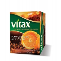 Herbata VITAX owocowo-ziołowa, pomarańcza i goździki, 15 kopert