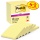 Karteczki samoprzylepne POST-IT® Super Sticky (654-P6SSCY-EU), 76x76mm, 4+2x90 kart., żółte, 2 bloczki GRATIS