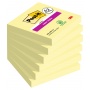Karteczki samoprzylepne POST-IT® Super Sticky (654-P6SSCY-EU), 76x76mm, 4+2x90 kart., żółte, 2 bloczki GRATIS, Bloczki samoprzylepne, Papier i etykiety