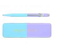 Pen CARAN D'ACHE 849 Paul Smith Edition 4, M, in a box, Sky Blue/Lavender
