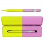 Pen CARAN D'ACHE 849 Paul Smith Edition 4, M, in a box, Chartreuse/Rose