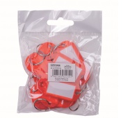 Key hangers OFFICE PRODUCTS, 50x20mm, 10pcs, red