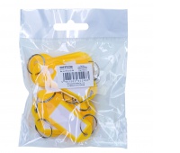 Key hangers OFFICE PRODUCTS, 50x20mm, 10pcs, yellow