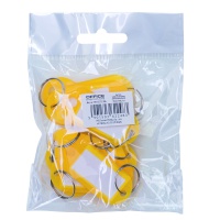 Key hangers OFFICE PRODUCTS, 50x20mm, 10pcs, yellow