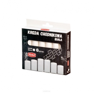 KREDA CHODNIKOWA BIAŁA /6/, Kreda, Plastyka