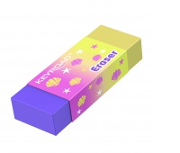 Eraser KEYROAD, pastel, rainbow, 50x19x10 mm, display, color mix, Erasers, Writing and correction products
