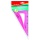 Ekierka KEYROAD, 18 cm, 60 stopni, elastyczna, zawieszka, mix kolorów