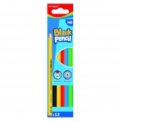 Ołówek drewniany KEYROAD, HB, kolorowa obudowa, pudełko, mix kolorów, Ołówki, Artykuły do pisania i korygowania