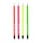Ołówek drewniany z gumką KEYROAD, HB, trójkątny, fluoresencyjne, 48 szt., w tubie