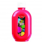 Farba plakatowa KEYROAD, Fluo, 300ml, butelka, neonowa czerwona, Plastyka, Artykuły szkolne