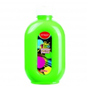Farba plakatowa KEYROAD, Fluo, 300ml, butelka, neonowa zielona, Plastyka, Artykuły szkolne