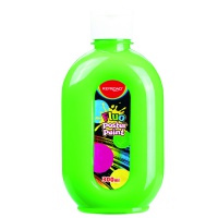 Farba plakatowa KEYROAD, Fluo, 300ml, butelka, neonowa zielona