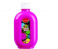 Farba plakatowa KEYROAD, fluorescencyjna, 300ml, butelka, neonowa różowa, Plastyka, Artykuły szkolne