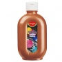 Farba plakatowa KEYROAD, metaliczna, 300ml, butelka, żółta, Plastyka, Artykuły szkolne