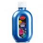 Farba plakatowa KEYROAD, metaliczna, 300ml, butelka, niebieska, Plastyka, Artykuły szkolne