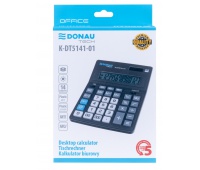 Office calculator DONAU TECH, 14 digits. display, dim. 201x155x35mm, black, Calculators, Office appliances and machines