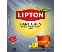 Herbata LIPTON czarna, Earl Grey, 92 torebki