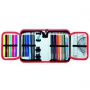 Pencil case KEYROAD, equipped, 42 items, 19x13x4,2 cm, color mix, Pencil cases, School supplies