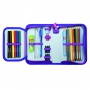 Piórnik KEYROAD, wyposażony, 29 elementów, 19x13x4,2 cm, mix kolorów, Piórniki, Artykuły szkolne