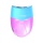 Temperówka plastikowa KEYROAD, pastel, podwójna, z pojemnikiem, blister, mix kolorów
