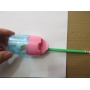 Temper&oacute;wka plastikowa KEYROAD, pastel, podw&oacute;jna, z pojemnikiem, blister, mix kolor&oacute;w, Temper&oacute;wki, Artykuły do pisania i korygowania