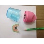 Temper&oacute;wka plastikowa KEYROAD, pastel, podw&oacute;jna, z pojemnikiem, blister, mix kolor&oacute;w, Temper&oacute;wki, Artykuły do pisania i korygowania