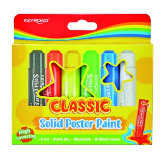 Keyroad 6 classic colors solid poster paint stick - PBS Connect Polska:  artykuły, materiały i akcesoria biurowe