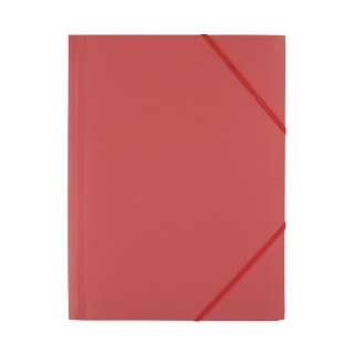 TECZKA D.RECT PLASTIKOWA Z GUMKĄ CZERWONA