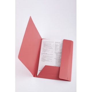 TECZKA D.RECT PLASTIKOWA Z GUMKĄ CZERWONA