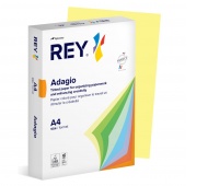 Papier ksero REY ADAGIO, A4, 80gsm, 49 żółty kanarkowy pastel *RYADA080X423 R200, 500 ark., Papier do kopiarek, Papier i etykiety