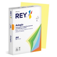 Papier ksero REY ADAGIO, A4, 80gsm, 49 żółty kanarkowy pastel *RYADA080X423 R200, 500 ark., Papier do kopiarek, Papier i etykiety