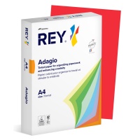 Papier ksero REY ADAGIO, A4, 80gsm, 22 czerwony intense INTENSE *RYADA080X429 R200, 500 ark., Papier do kopiarek, Papier i etykiety