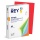 Papier ksero REY ADAGIO, A4, 80gsm, 22 czerwony intense INTENSE *RYADA080X429 R200, 500 ark.