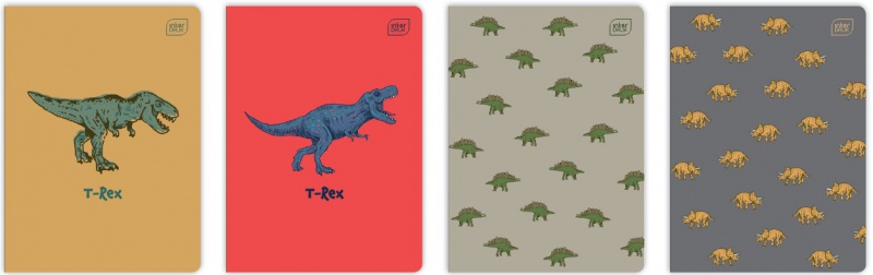 ZESZYT A5 16K.TRZY LINIE KOLOR.UV Dinozaurus 20szt, Podkategoria, Kategoria