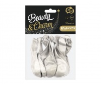BALONY BEAUTY&CHARM METALIKI 12" /10/ BIAŁE, Podkategoria, Kategoria